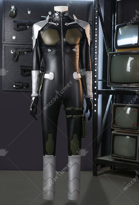 Monster No.8 Kafka Hibino Cosplay Costume Jumpsuit with Shoulder Armor Accessories