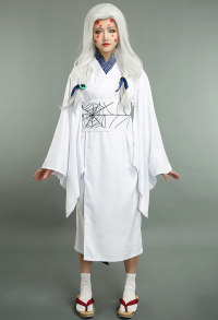 KNY Demon Fighter Older Sister Spider Demon Oni Cosplay Costume Kimono Haori Cover Up
