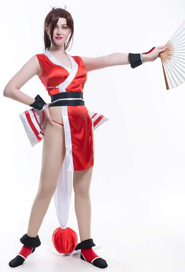 The King of Fighters Costume de Cosplay Mai Shiranui Ninja Uniforme