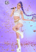 Kpop Slayers Leader Vocal Stage Cosplay Costume White Outfits High-Neck Crop Top and Shorts with Belt and Earrings