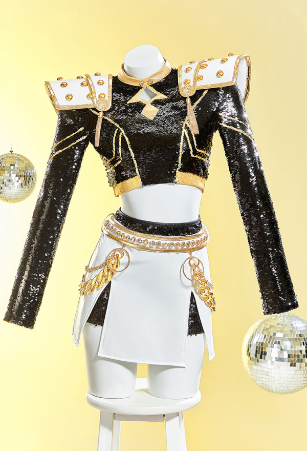 KPop Zoey Cosplay Costume Perruque Femmes Filles Halloween Carnaval Bande Dessinée-con Fête Tenues De Jeu De Rôle