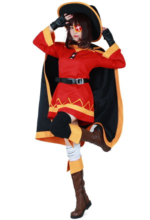 Bendición de Dios de A Fantasy World en este maravilloso traje de Cosplay de Megumin del mundo