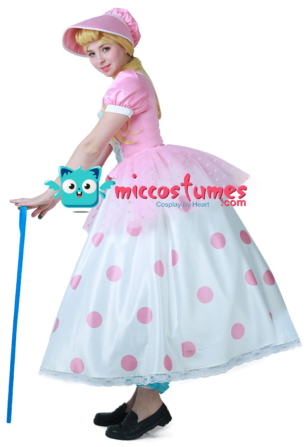 Toy Story Little Bo Peep Cosplay Dress Costume with Hat