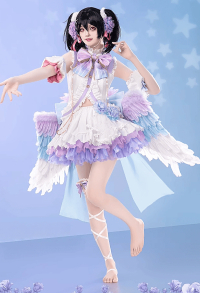 Lovelive Nico Yazawa Cosplay Costume Top and Skirt with Bow