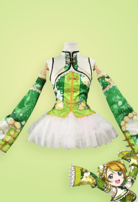 Lovelive Hanayo Koizumi China Dress Cosplay Costume Vest and Skirt with Detachable Decorative Sleeves and Headdress