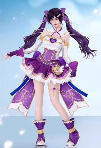Lovelive Nozomi Tojo Makeup Magic Cosplay Costume Top and Skirt with Collar and Gloves