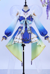 Lovelive Rin Hoshizora Cosplay Costume Dress with Skirt and Pibo Belt
