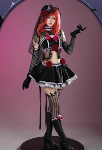 LoveLive Maki Nishikino Cosplay Costume Top and Skirt with Tube Top and Hat