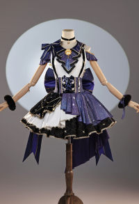 Love Live Kotori Minami Starry Cat Cosplay Costume Dress with Waist Chain and Choker