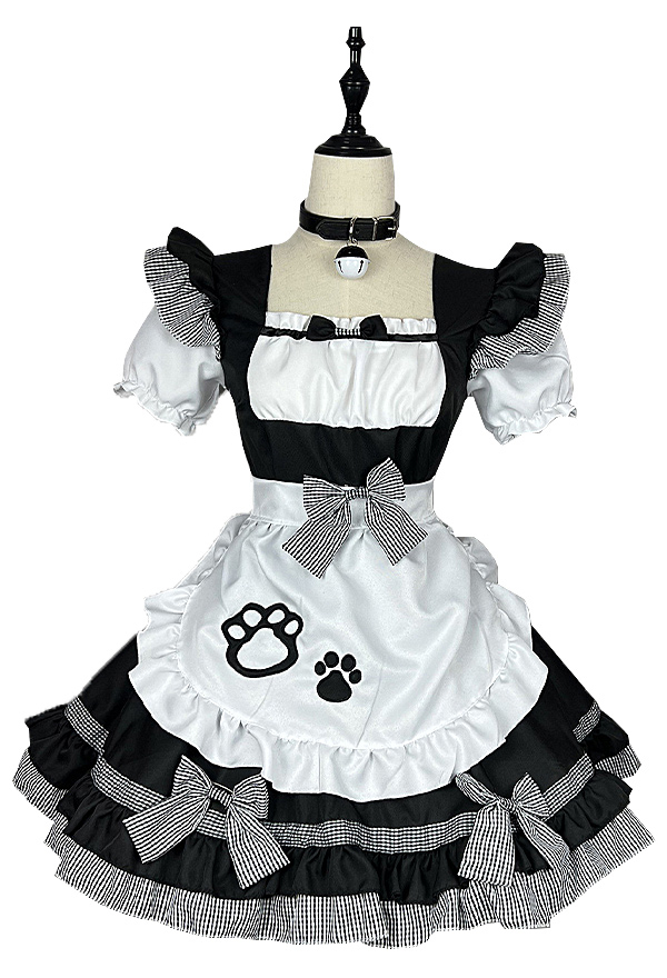 short wedding reception dress French Maid Adult Costume main image 1