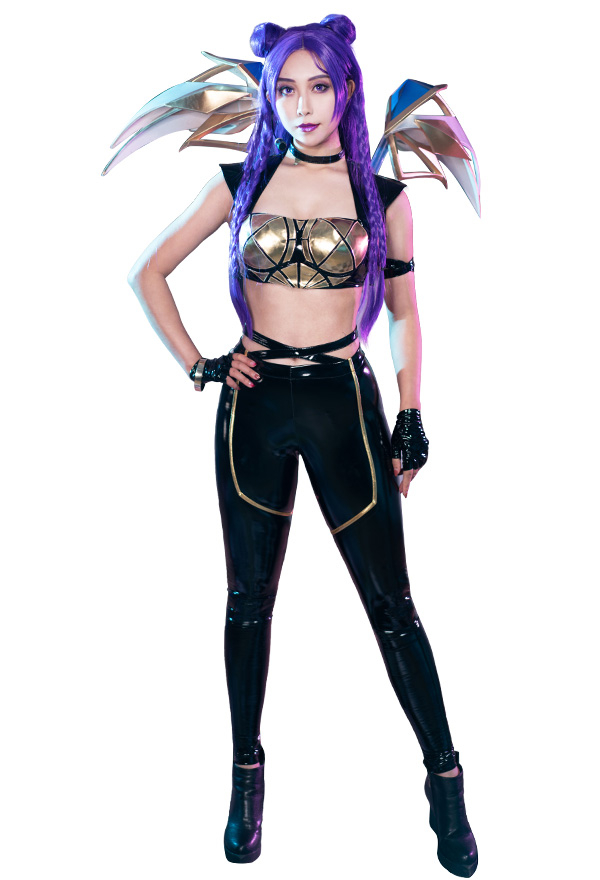 League Of Legends Kaisa Anime Cosplay KDA Halloween Costume Party Dress  Uniform