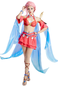 LOL LOL Ashe Cosplay Ashe Ocean Song Skin Game Cosplay Kostüm