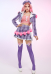 LOL Heartthrob Caitlyn Skin Cosplay Costume Jacket and Skirt with Crop Top and Vest