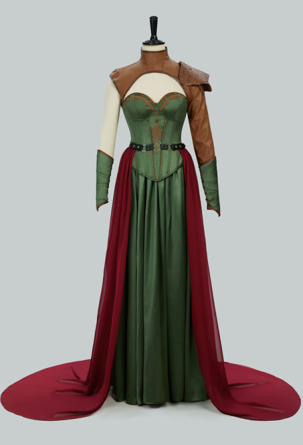 Women Medieval Renaissance Costume Viking Warrior Soldier Dress