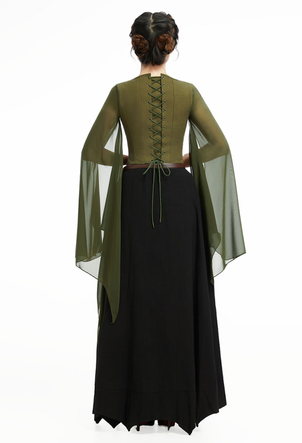 The Lord of the Rings Renaissance Elf Lace-up Shirt - Halloween Costume |  Top Quality Outfits for Sale