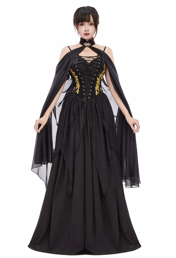 Masquerade Victorian Gothic Queen Evening Dress Medieval Renaissance Elf Princess Lolita Party Women Dance Retro Cosplay Costume
