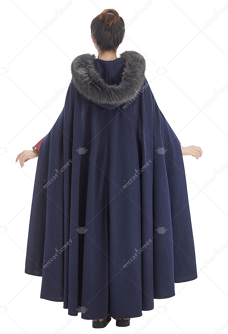 Capa con chal vikingo de guerrero Medieval para hombre, cuello envolvente de piel sintética para hombro, accorios de disfrac de Halloween y Año Nuevo - AliExprs 15