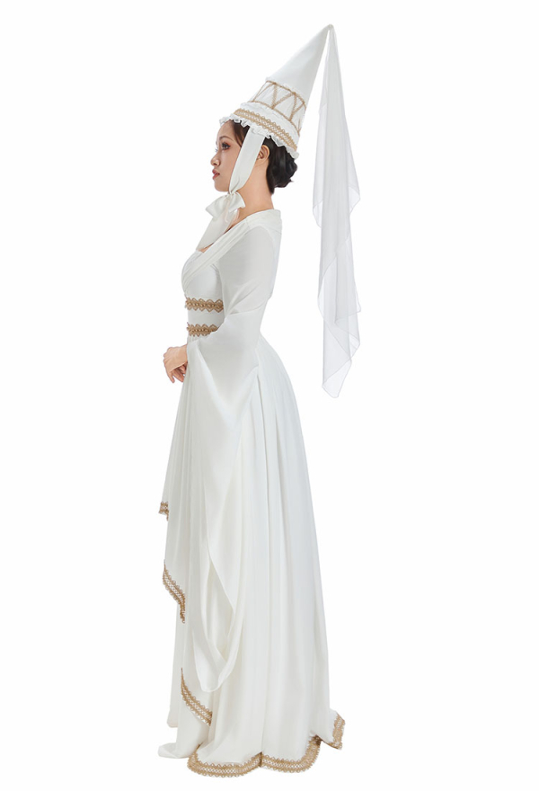 Renaissance Princess White Gown Costume - Medieval Dress for Women | Top  Quality Outfits for Sale