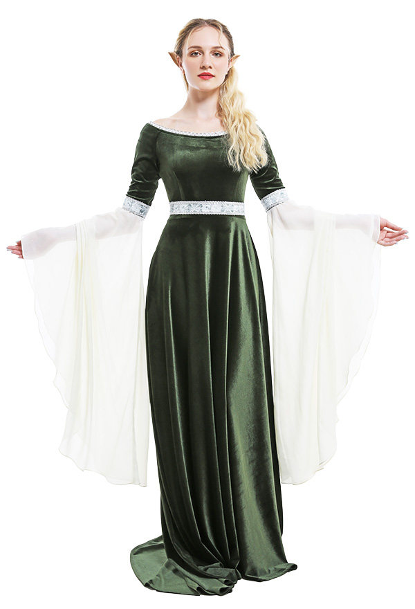 CLEARANCE Medieval Dress Off Shoulder Dresses for Women Vintage