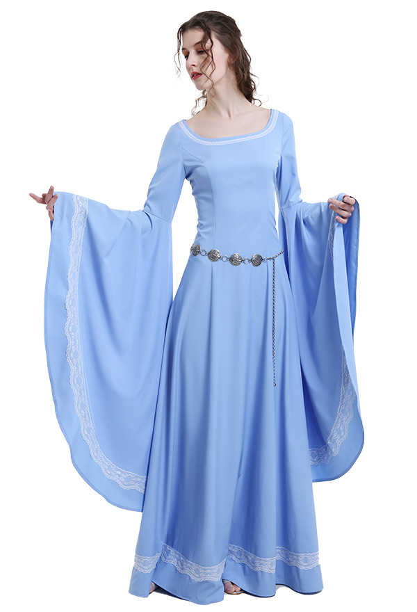 Medieval Renaissance Costume Handmade Historical Retro Dress Gown for Role Play Party LARP Halloween