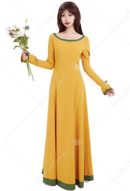 Sweet Medieval Renaissance Costume - Wedding Long Casual Dress with