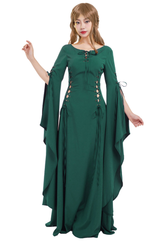 daizbella Renaissance Dress Women Retro Velvet Gown Medieval Costume  Handmade Fantasy Medieval Dress, Claret, Small : : Clothing, Shoes  & Accessories