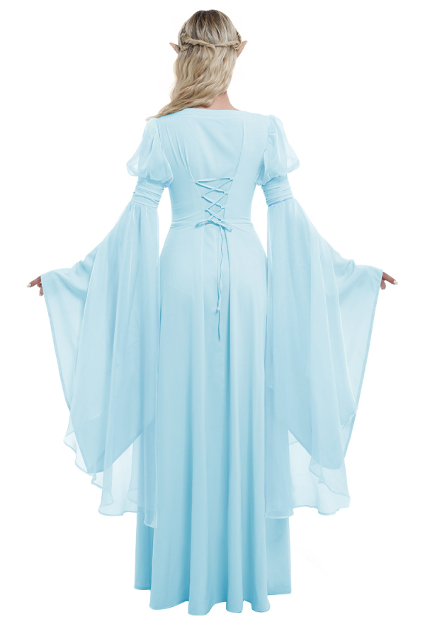 blue dress for baby girl Natural / Blue Medieval Dress main image 0