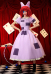 TADC Ragatha Cosplay Costume Purple Patchwork Dress with Belt and Braids Hair Accessories