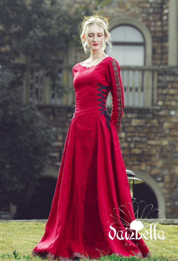 Luxury Vintage Ball Gown Long Dress Medieval Dress Renaissance