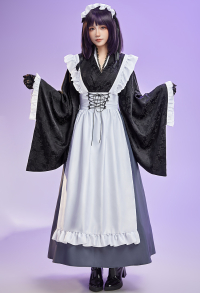 My Dress Up Dear Marin Cosplay Kimono Set Top and Skirt with Apron and Headpiece
