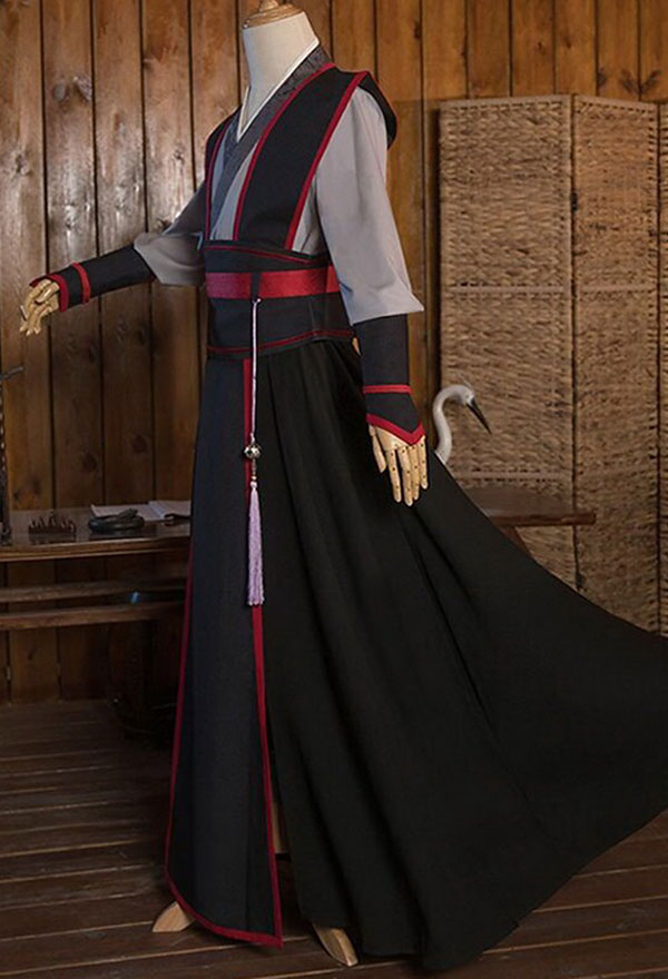 Mo Dao Zu Shi Grandmaster of Demonic Cultivation Costume de Cosplay Wei Wuxian Version de Jeunesse Hanfu Tenue Traditionnelle Chinoise