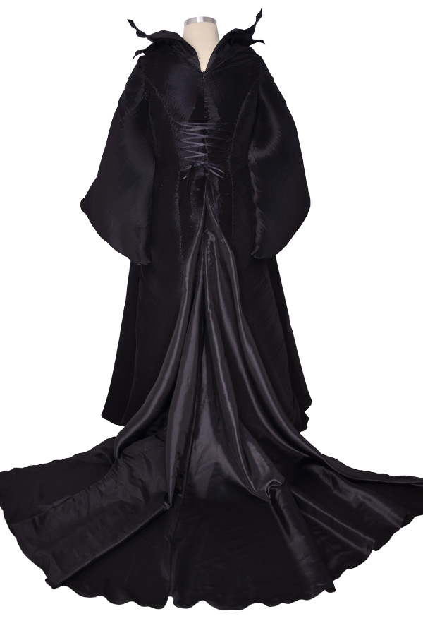 Plus Size Exclusive Robe Féminine Cosplay Costume Halloween Robe Avec Couvre-Chef Inspiré Par Maléfique