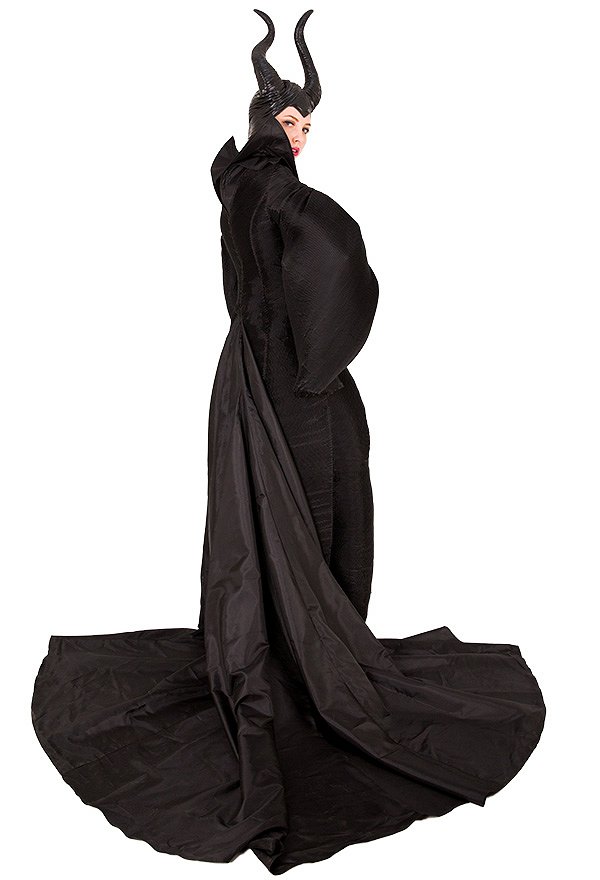 Robe Halloween Femme Longue - Imprimé Vampire/Gothique, Manches Longues, Déguisement Soirée - 6