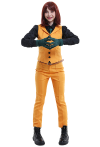 MHA Heroes Rising MHA Women Uraraka Ochaco Asui Tsuyu Jiro Kyoka Vest Suit Cosplay Costume Bloomers Pants with Gloves
