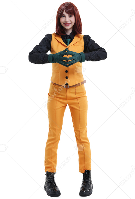 MHA Heroes Rising MHA Women Uraraka Ochaco Asui Tsuyu Jiro Kyoka Vest Suit Cosplay Costume Bloomers Pants with Gloves