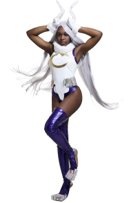 MHA  Rumi Usagiyama Rabbit Hero Mirko Cosplay Bodysuit Jumpsuit Costume