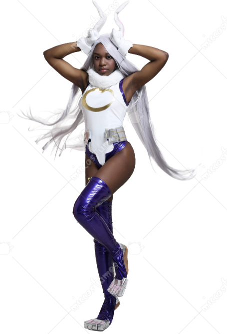 MHA  Rumi Usagiyama Rabbit Hero Mirko Cosplay Bodysuit Jumpsuit Costume