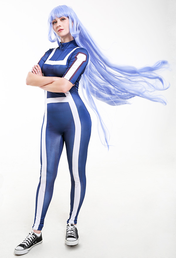 My Hero Academia Cosplay Kostüm Weibliche Schule Uniform Zentai Body Overall