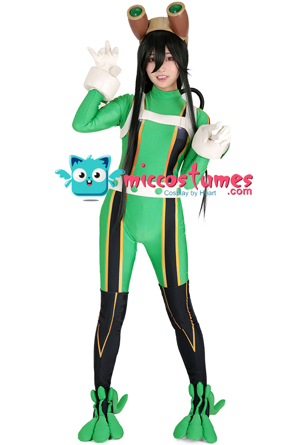 My Hero Academia Froppy Tsuyu Asui Cosplay Jumpsuit Kostüm Kampfanzug