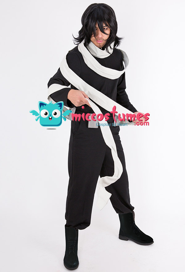 My Hero Academia Mon Héros Académie Costume de Cosplay Shota Aizawa Eraser Head avec Echarpe