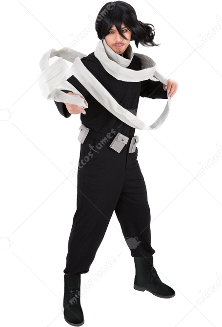 MHA Boku no Hero Academia Shota Aizawa Eraser Cosplay Costume with Scarf