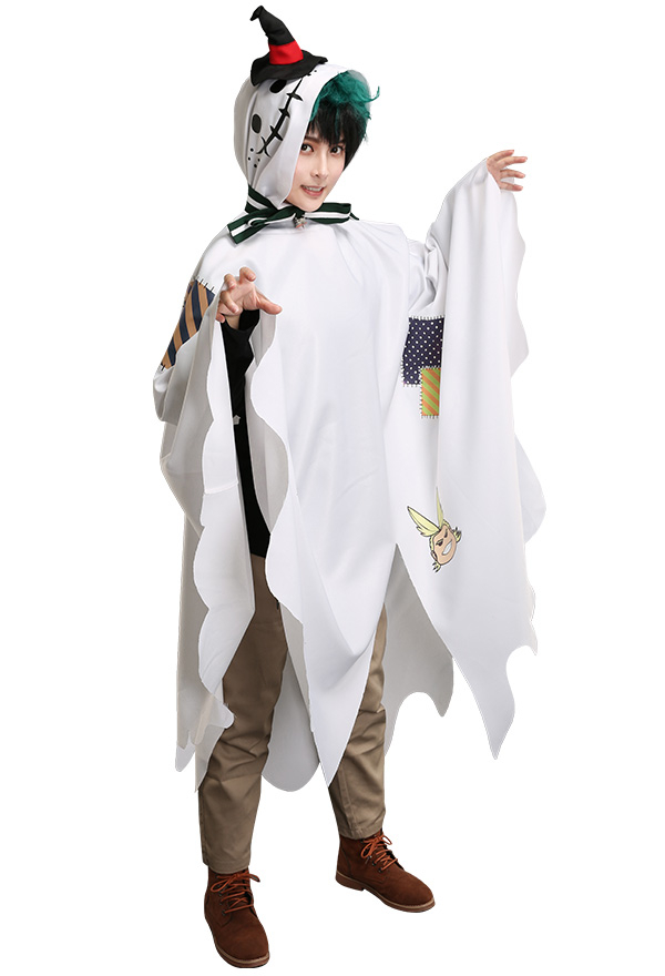 Halloween My Hero Academia Costume de Cosplay Izuku Midoriya Deku Cape Quotidienne