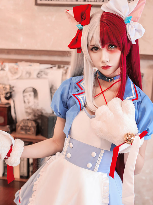 My Hero Academia Cosplay Zubehör Gender Conversion Maid Todoroki Shoto Cosplay Handschuhe