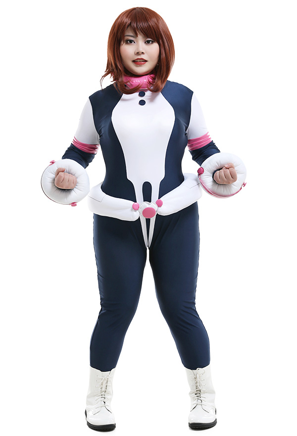 Übergröße My Hero Academia Ochako Uraraka Overall Curvy Cosplay Kostüm