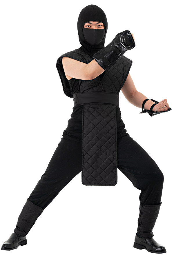 Costume de Cosplay Sub-Zero dans Mortal Kombat Noir avec Masque