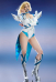 Rival Girl White Queen Cosplay Costume Jumpsuit with Shoulder Armor and Hand Sleeves