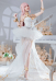 Vocal Luka Cosplay Costume White Dress and Waist Belt with Arm Rings and Headphone Decor