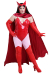 Plus Size Superheroine Cosplay Costume Bodysuit Curvy Cosplay Costume Inspired by Scarlet Witch with Gloves and Mask