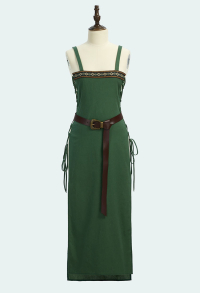 Costume médiéval Tablier médiéval vintage style viking avec ceinture