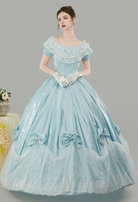 Medieval Renaissance Costume 18th Century Victorian Gown Dress Vintage Gorgeous Court Ball Dress